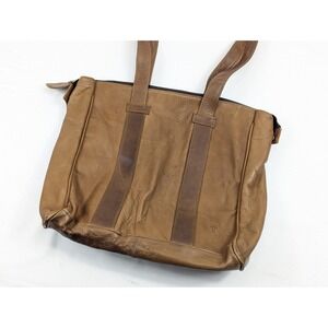 FRYE Gia Simple Leather Tote‎ Hobo Shoulder Bag Cognac Brown Large